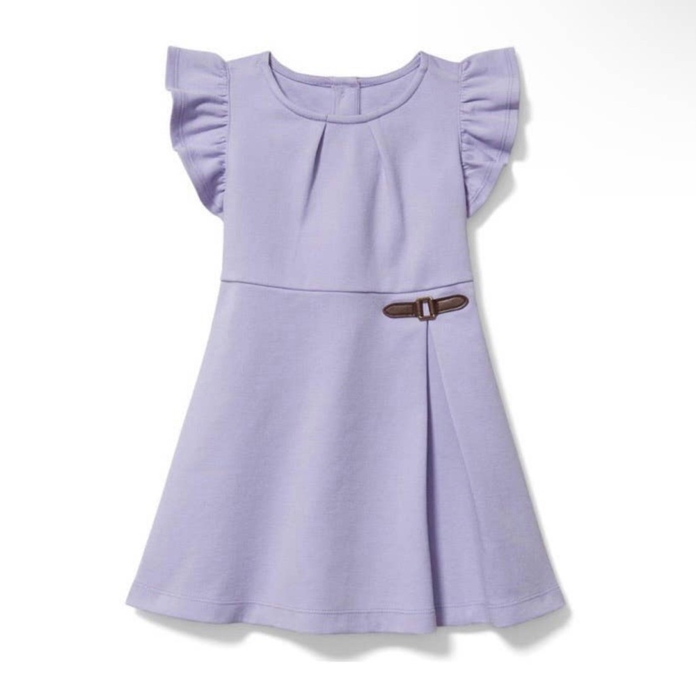 EUC Janie & Jack lavender ruffle sleeve dress size 10